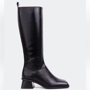 L’intervalle Bellerive Black Knee High Leather Boots